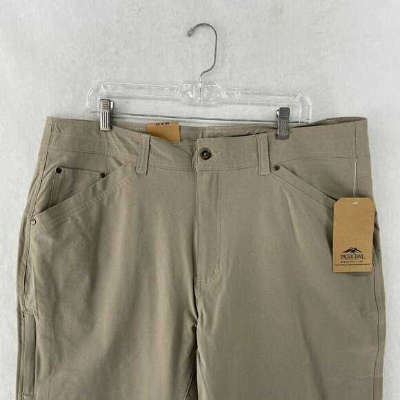 Pacific Trail Pants Mens Sz 40x32 Beige Straight Leg Mid-Rise Lightweight Pocket - Picture 6 of 11
